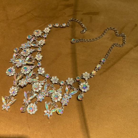 Kirk folly butterfly fairyland crystal ball necklace - Picture 4 of 10